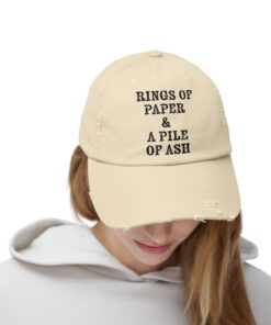 Rings of Paper & A Pile Of Ash Distressed Cap - Image 8