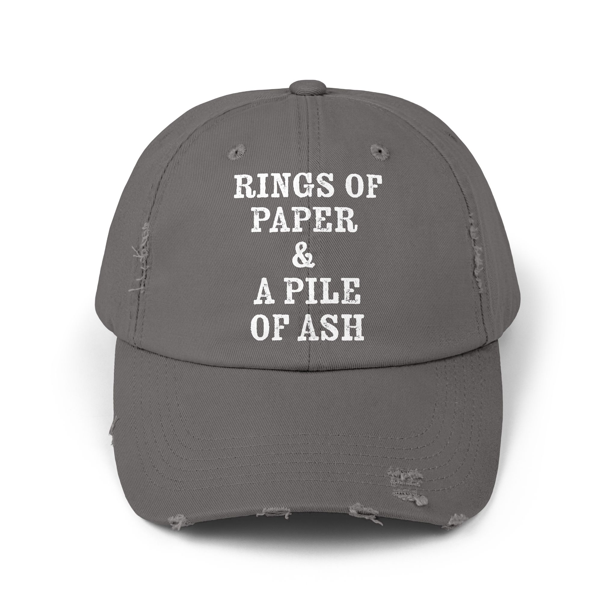 Rings of Paper & A Pile Of Ash Distressed Cap - Image 13