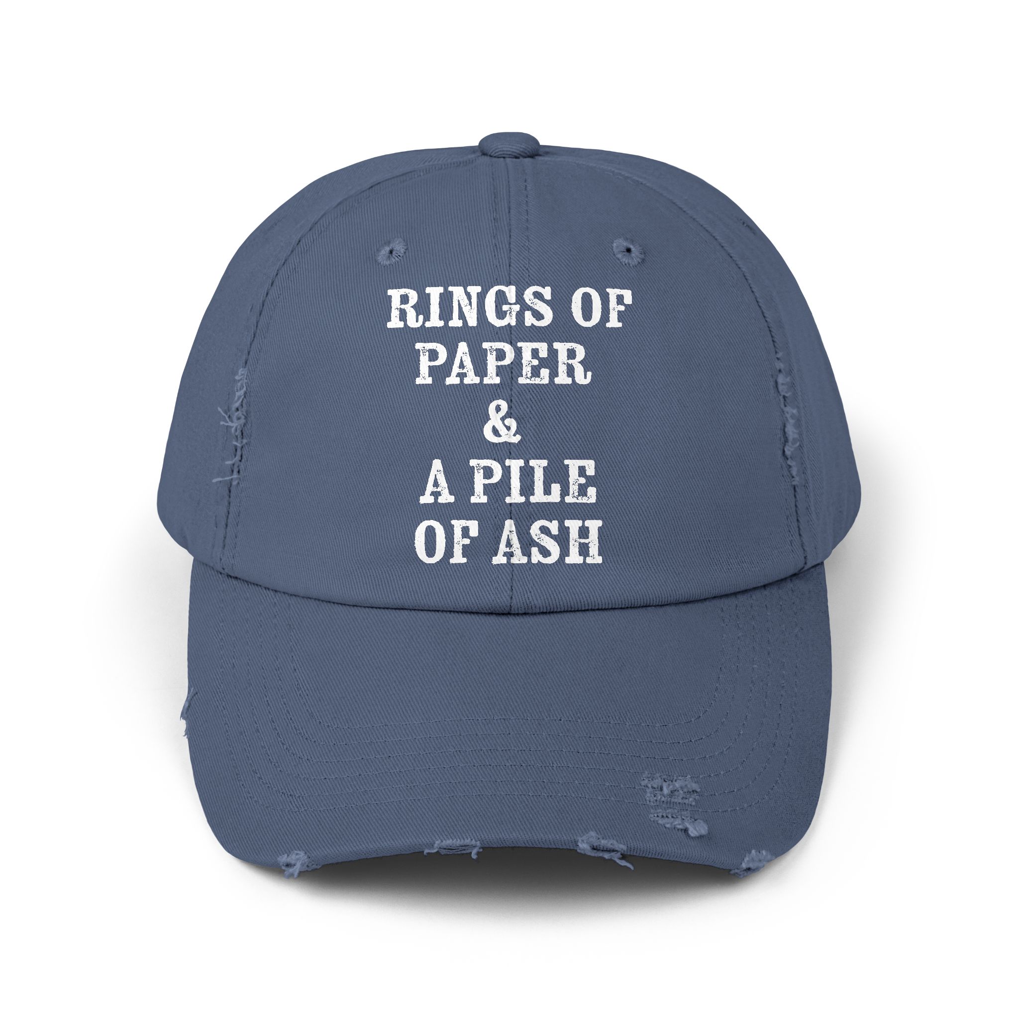 Rings of Paper & A Pile Of Ash Distressed Cap - Image 9